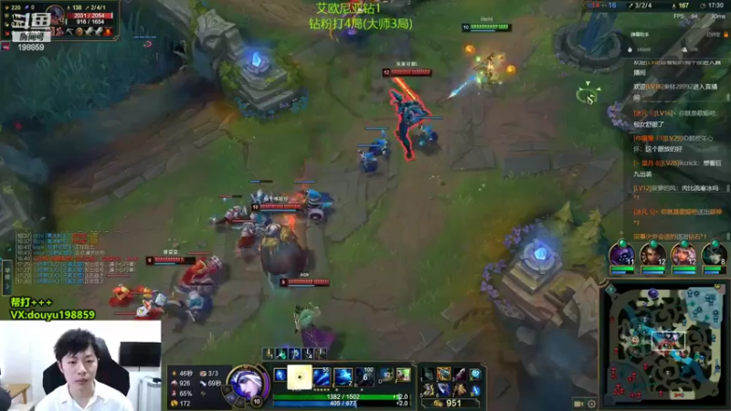 【2022-06-14 11点场】主播阿迎：阿迎：寒冰绝活单排大师局细节教学