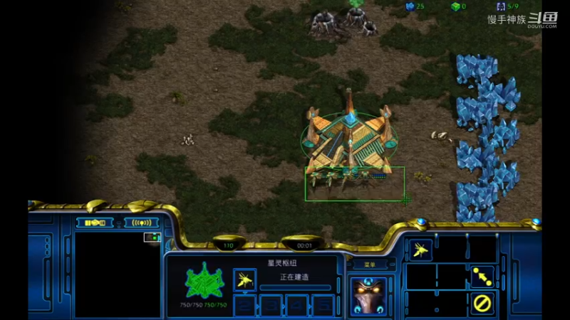 pvp-2兵营正能量打法-慢手神族-星际争霸2022-06-17
