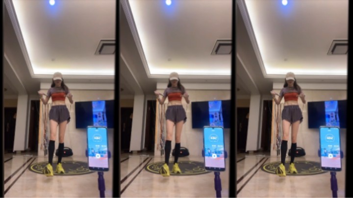 美女健身-这跳绳速度太快了