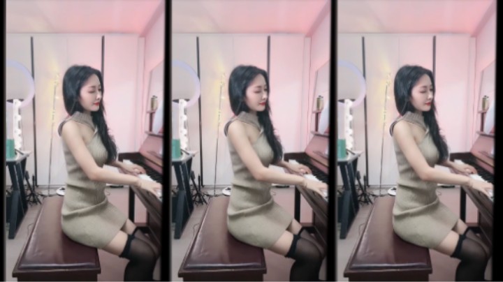 美女弹奏-【卡农】