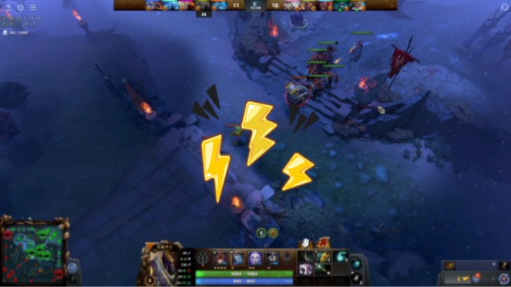 惨兮兮dota2四号位沉默术士劣势全都打的跟大优势似的，三号位巨牙海民拦不住的送