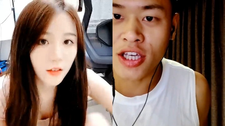 浩哥和美女嫂嫂连麦真有意思啊，王木木炫耀他肌肉