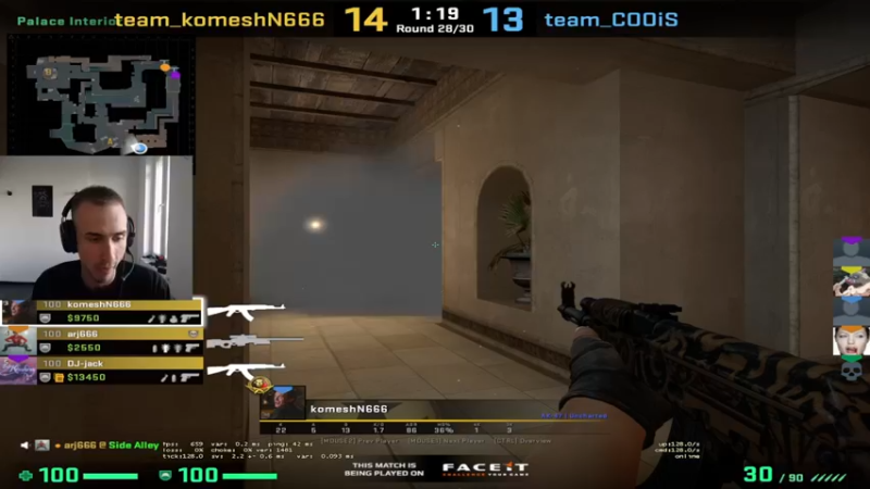 【2022-06-20 22点场】毛子Reckless：6 DIAN Faceit 欧洲