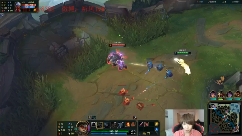 【2022-06-21 03点场】祈风1v9：国服第一VN！一个打八百多个！