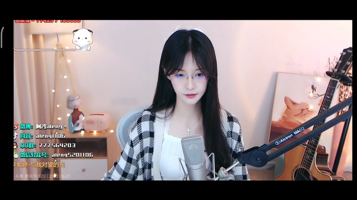 美女阿冷演唱英文歌很好听，很有特色