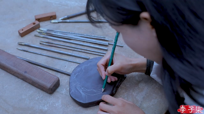 我在斗鱼看李子柒liziqi直播美食