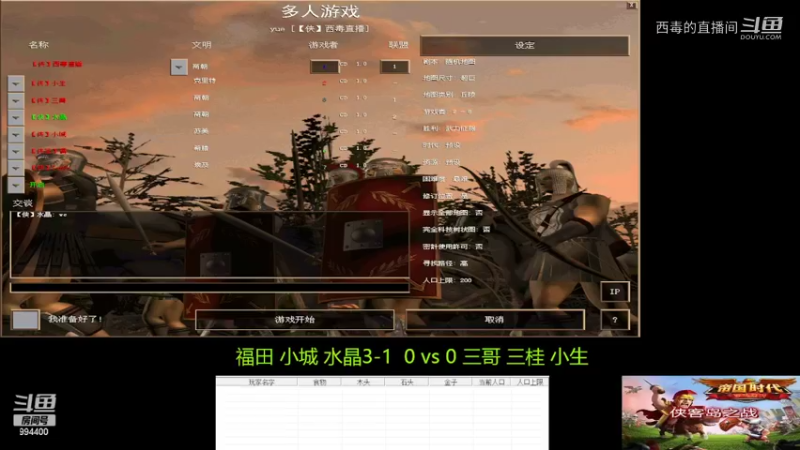 三哥组3：2福田组