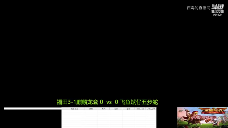 飞鱼组3：1福田组