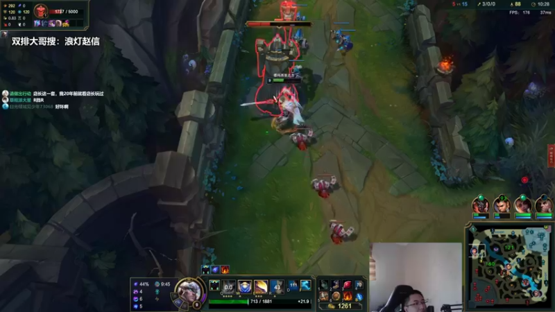 【2022-06-24 15点场】店长盖伦：直播 国服最细盖伦