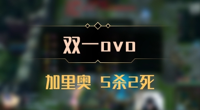 【双一ovo】加里奥 5杀2死
