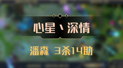 【心星丶深情】潘森 3杀14助