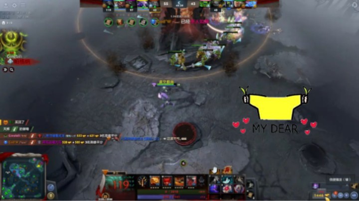 美滋滋dota2三号位斧王躺赢时刻