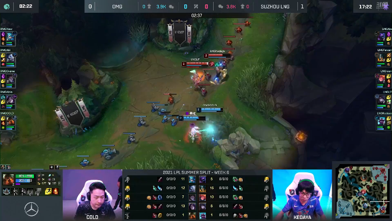 【英雄联盟】英雄联盟赛事的精彩时刻 20220627 00点场