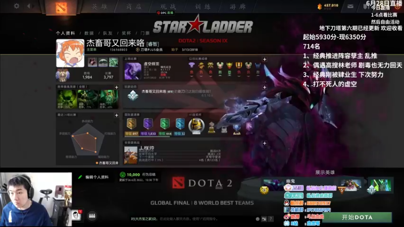 【2022-06-28 15点场】杰出哥：看看比赛！！ 3258