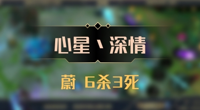 【心星丶深情】蔚 6杀3死