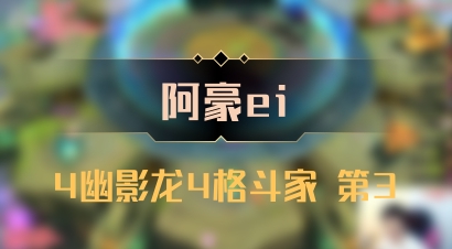 【阿豪ei】4幽影龙4格斗家 第3