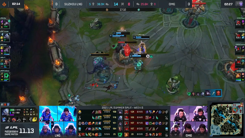 【英雄联盟】英雄联盟赛事的精彩时刻 20220629 01点场