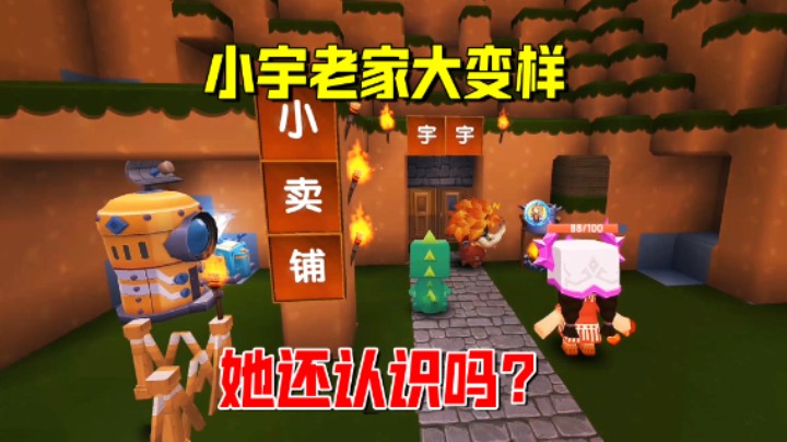 迷你世界欢乐联机40：小宇老家大变样！她回来还能找到吗？
