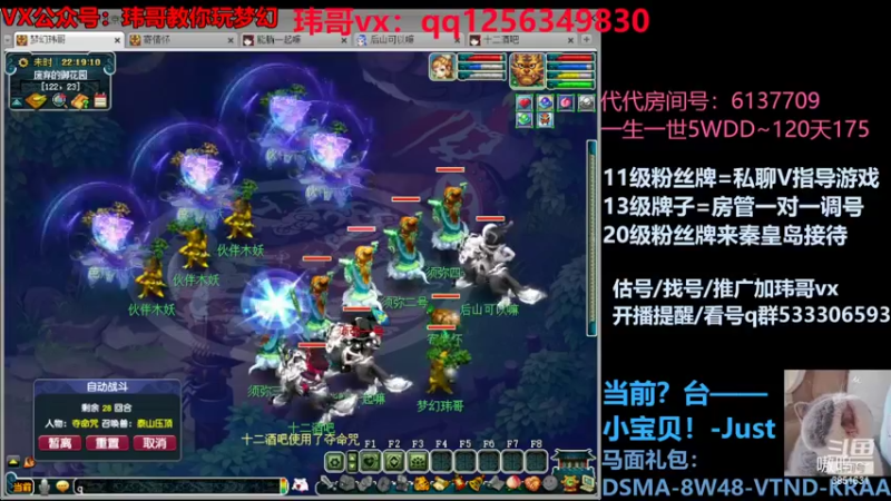 【2022-06-29 22点场】玮哥爱梦幻：一生一世120天175-送攻略