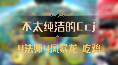 【不太纯洁的Ccj】4法师4风暴龙 吃鸡