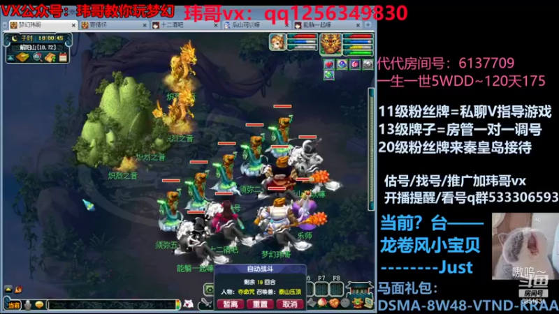 【2022-07-01 18点场】玮哥爱梦幻：一生一世120天175-送攻略