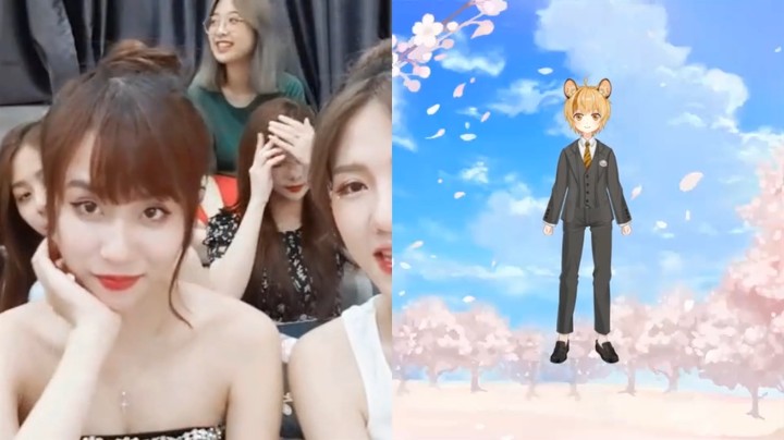 大哥唱粤语歌给美女听，唱的很不错啊