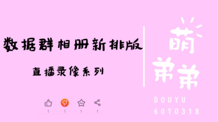 数据群相册新排版