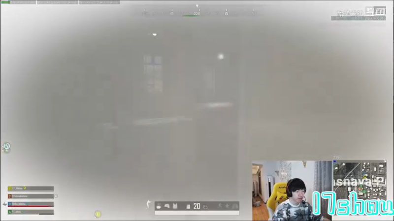 17shou落地一把AK，瞬间打了七个，第二局直接封号！