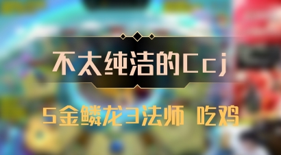 【不太纯洁的Ccj】5金鳞龙3法师 吃鸡