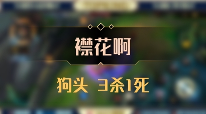 【襟花啊】狗头 3杀1死