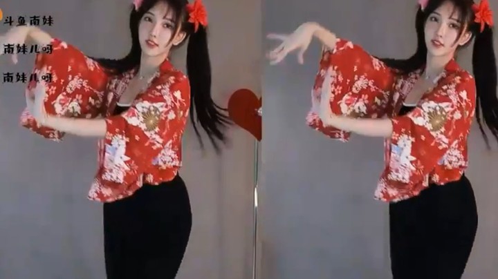 南妹儿小姐姐双马尾跳广场舞，别有一番分味，太漂亮了！