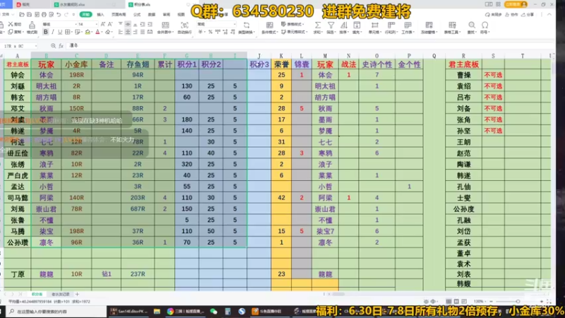 【2022-07-07 20点场】三国丨摇摆：新玩法三国水友赛