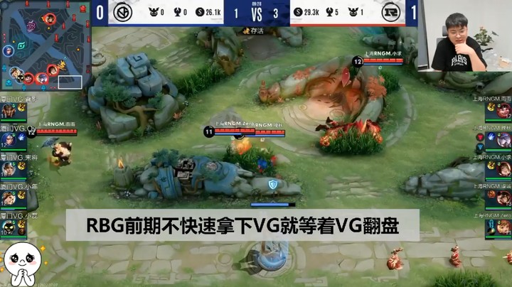 【KPL夏季赛】RNG前期没有快速拿下VG后期就等着RNG翻盘