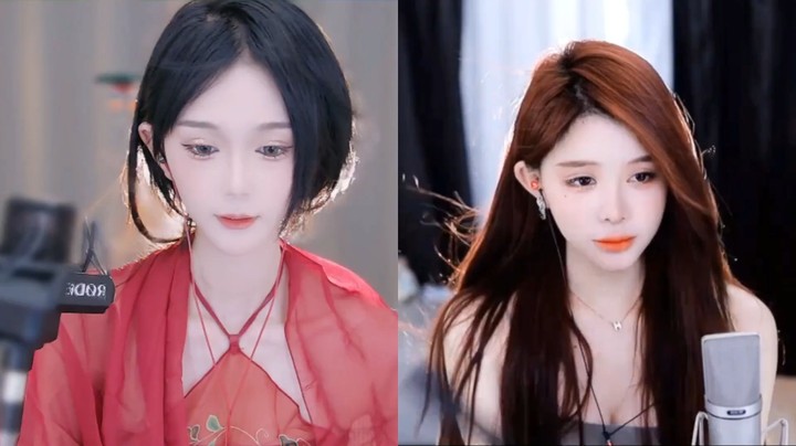 美女小姐姐直播连麦真好看，非常漂亮啊