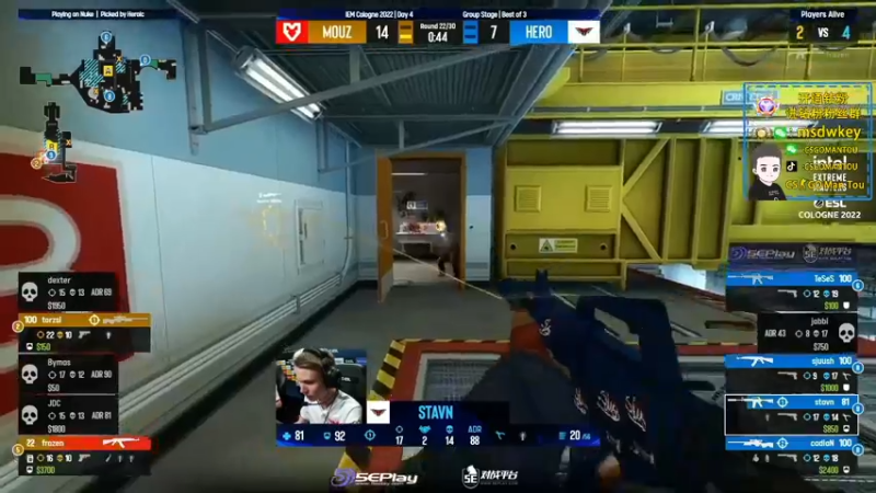 【2022-07-09 00点场】CSGO馒头：6点30 IEM