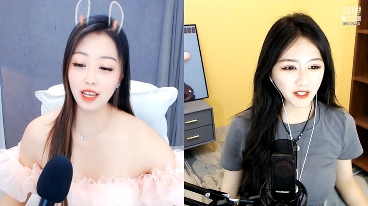 美女小姐姐直播连麦，好漂亮啊，真好看