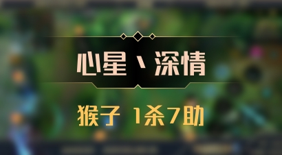 【心星丶深情】猴子 1杀7助