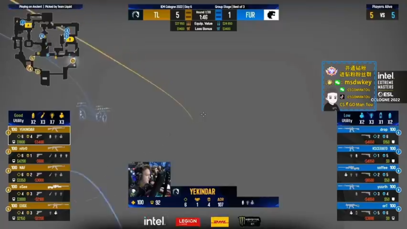 【2022-07-11 02点场】CSGO馒头：6点30 IEM