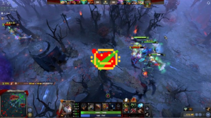 美滋滋得意洋洋dota2中单火枪好像是头一次暴走哈哈哈