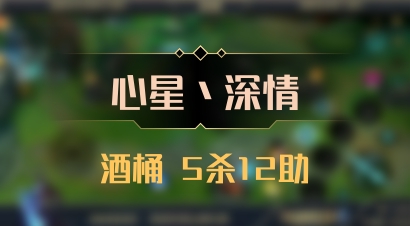 【心星丶深情】酒桶 5杀12助