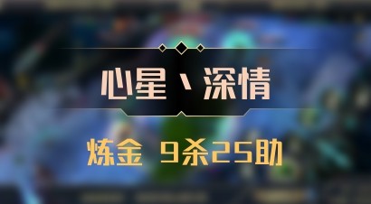 【心星丶深情】炼金 9杀25助