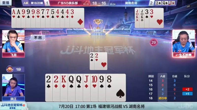 【2022-07-13 12点场】JJ斗地主官方：【预告】7月20日半决赛开启