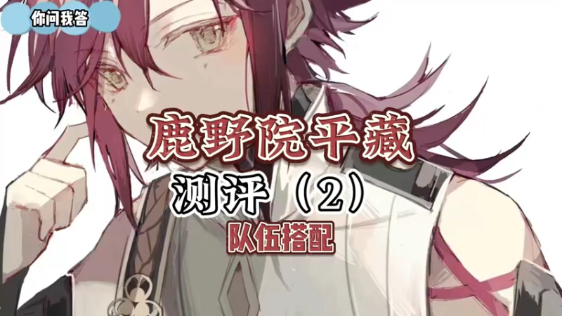 【原神】你问我答-鹿野院平藏测评2-队伍搭配