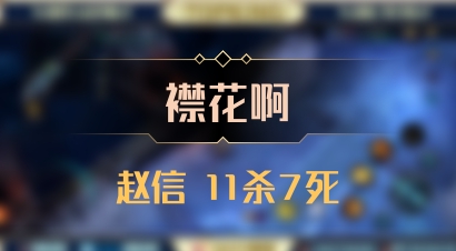 【襟花啊】赵信 11杀7死