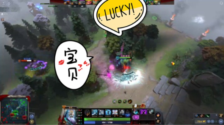 美滋滋dota2中单宙斯十万输出了竟然，pa11万，躺赢哈哈哈