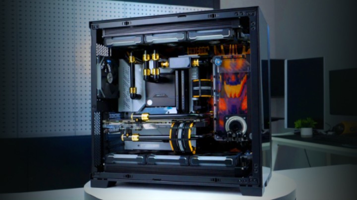 【BRO水冷私人定制】联力O11 EVO 独角兽主题 分体式水冷方案展示
