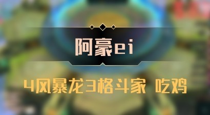 【阿豪ei】4风暴龙3格斗家 吃鸡