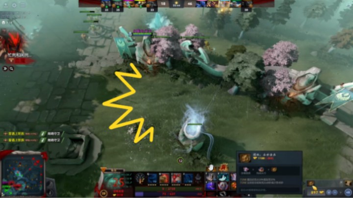 惨兮兮dota2中单屠夫败北时刻