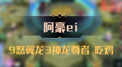 【阿豪ei】9怒翼龙3神龙尊者 吃鸡
