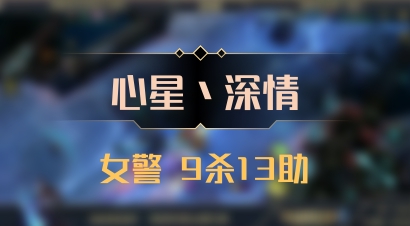 【心星丶深情】女警 9杀13助